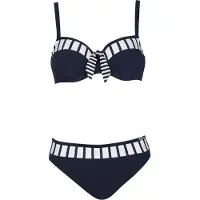Sunflair Biquíni navy / branco