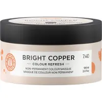 Maria Nila Color Refresh, Maschera Crema Colorante per Capelli, Colore, 7.40 Rame Brillante, 100 ml
