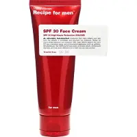 Recipe For Men SPF 30 Creme Facial Hidratante Creme de Rosto SPF30 75 ml