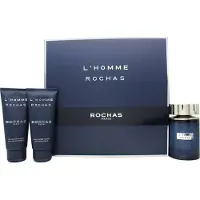 Rochas Conjunto : L'Homme Eau de Toilette para homem 100 ml + L'Homme Gel de duche hidratante para todos os tipos de pele 100 ml + L'Homm