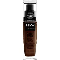 Nyx Can't Stop Won't Stop Fondotinta Full Coverage Deep Ebony 30 ml — Fondotinta