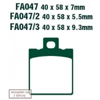 EBC Pastilhas De Freio Fa Series Organic Fa047/3