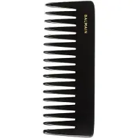Balmain Texture, pettine in plastica per capelli, bianco e nero