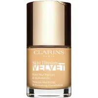 Clarins Base líquida Skin Illusion Velvet com acabamento mate e efeito nutritivo, cor 101W 30 ml