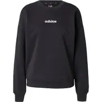 Adidas Sweatshirt de desporto 'ESSENTIALS LINEAR FRENCH TERRY' preto / branco