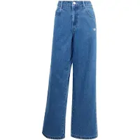 Adidas Calças de ganga bootcut Adicolor Denim 3-Stripes Track Pants mulheres - Azul - US 30 / 34