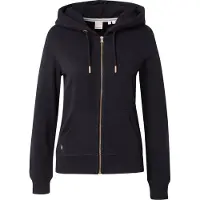 Superdry para mulher. W2012358A Casaco com capuz com fecho de correr e logótipo Essential preto (XS), Casual, Algodão, Sustentável