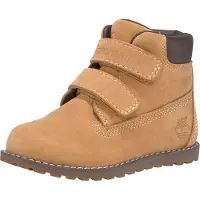 Timberland para menino. TB1A127M2311 Botas de Pele Pokey Pine castanhas (23), Couro, Marrom, Plano, Velcro, Casual, moda infantil