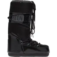 Moon Boot para mulher. 80D1401680 Botas Icon Glance pretas (42/44), Preto, Plano, Nenhum, Casual, Neve