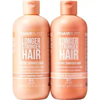 Hairburst Conjunto de presente Longer Stronger para cabelos danificados e secos 2×350 ml