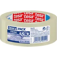 TESA Pack 5x Fita de embalagem transparente| | 38mm x 66M