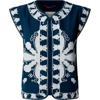 Pepe Jeans para mulher. PL402531 Colete Heaven navy (L), Casual, Algodão, Marinho