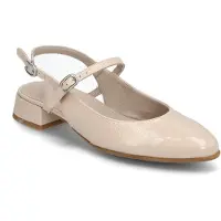 Wonders para mulher. B-9703_2024_6610 Sapatos Oriana em pele nude (37), 1 a 3cm, Fivela, Casual, Clássico, Charão, Nua