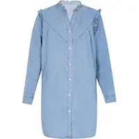 IZIA Vestidos camiseiros azul claro