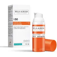 Bella aurora Gel-Creme Solar Anti-manchas Proteção Alta SPF50 Pele misa a oleosa 50 ml