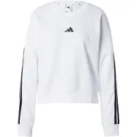 Adidas Sweatshirt de desporto 'ESSENTIALS 3-STRIPES FRENCH TERRY' preto / branco