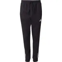 Adidas Calças de desporto 'Essentials' preto / branco