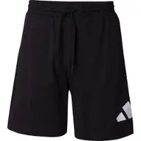 Adidas Calças de desporto 'ESSENTIALS BIG LOGO SINGLE JERSEY' preto / branco
