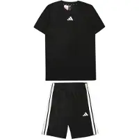 Adidas Conjunto De Manga Curta Train Essentials 3 Stripes Tee
