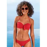 LASCANA Top de biquíni vermelho