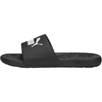 Puma Sapato de praia/banho preto / branco