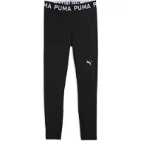 Puma Calças de desporto 'Strong' preto / branco