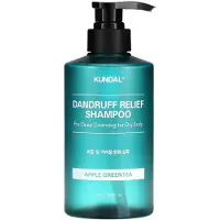 Kundal Shampoo Dandruff Relief com Chá Verde e Maçã contra Caspa e Coceira para Pele Seca 500ml