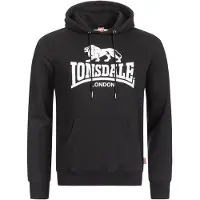 Lonsdale Sweatshirt 'Fremington' preto / branco