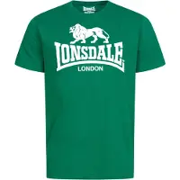 Lonsdale Camisa esmeralda / branco