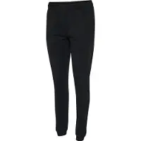 Hummel Calças de desporto 'Go' preto / branco