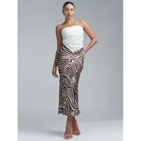 BWLDR Saia 'Alisa' castanho / vermelho / branco
