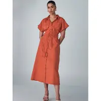Willa Vestidos camiseiros 'Wichita' vermelho ferrugem