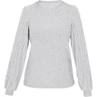 Usha Pullover 'Fashion Look' cinzento claro
