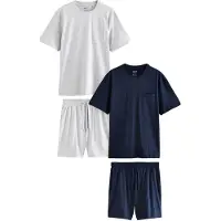 Next Pijama curto navy / acinzentado