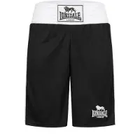 Lonsdale Calças de desporto preto / branco