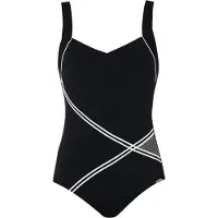 Sunflair Fato de banho preto / branco