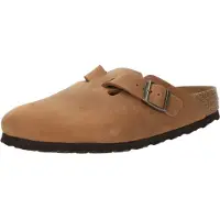 Birkenstock Tamancos Boston Natural Leather Oiled Narrow