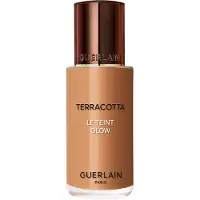 Guerlain Base líquida iluminadora Terracotta Le Teint Glow para um look natural cor 6W Quente 35 ml