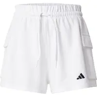 Adidas Calças de desporto 'Essentials' preto / branco