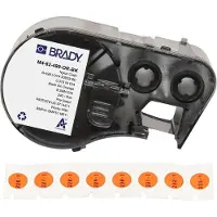 Brady M4-82-499-OR-BK etiquetas de tecido de nylon preto sobre laranja Ø 9,53 mm
