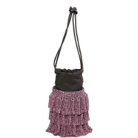 NAEMI Mala de ombro roxo / preto
