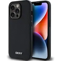 DKNY Capa De Telefone Pu Leather Metal Logo Magsafe Iphone 14 Pro Max
