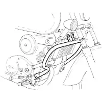 Hepco & becker Arco de proteção VT 125 SHADOW, CROMADO