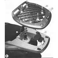 Givi Montagem Traseira Do Top Case Monolock Honda Sh 300i