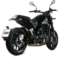 MIVV Silenciador Double Gun S/O 2-1 BLACK LEONCINO 500 17-