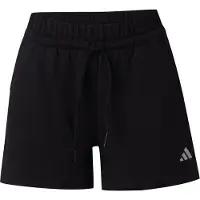 Adidas Calças de desporto 'ESSENTIALS SMALL LOGO FEEL COZY' preto / prata