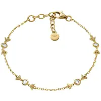Emporio Armani Charming gold-plated Bracciale da donna with zircons EG3619710