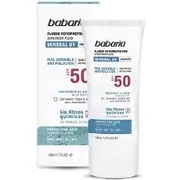 Babaria Sun Mineral Fotoprotector viso Fluid SPF50 50ml — Fluido solare minerale
