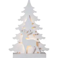 Star Trading Luz decorativa LED Grandy, renas e abetos, 41 cm