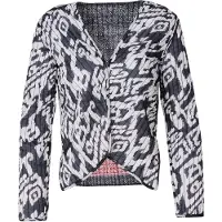 KOROSHI Casaco meia-estação vermelho vivo / preto / offwhite